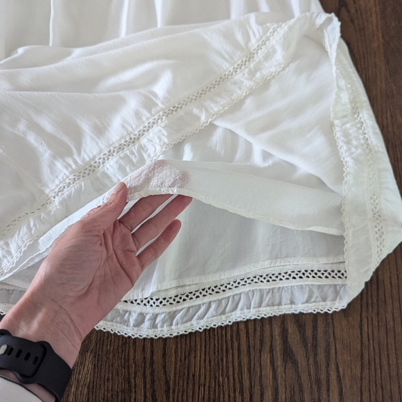 Aritzia Wilfred Off-the-Shoulder white Emmie Dress size M - Picture 6 of 9